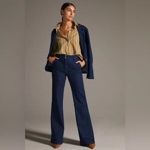 Maeve | High-Rise Tailored Flare Jeans